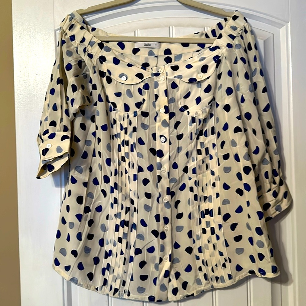 Prada silk blouse
